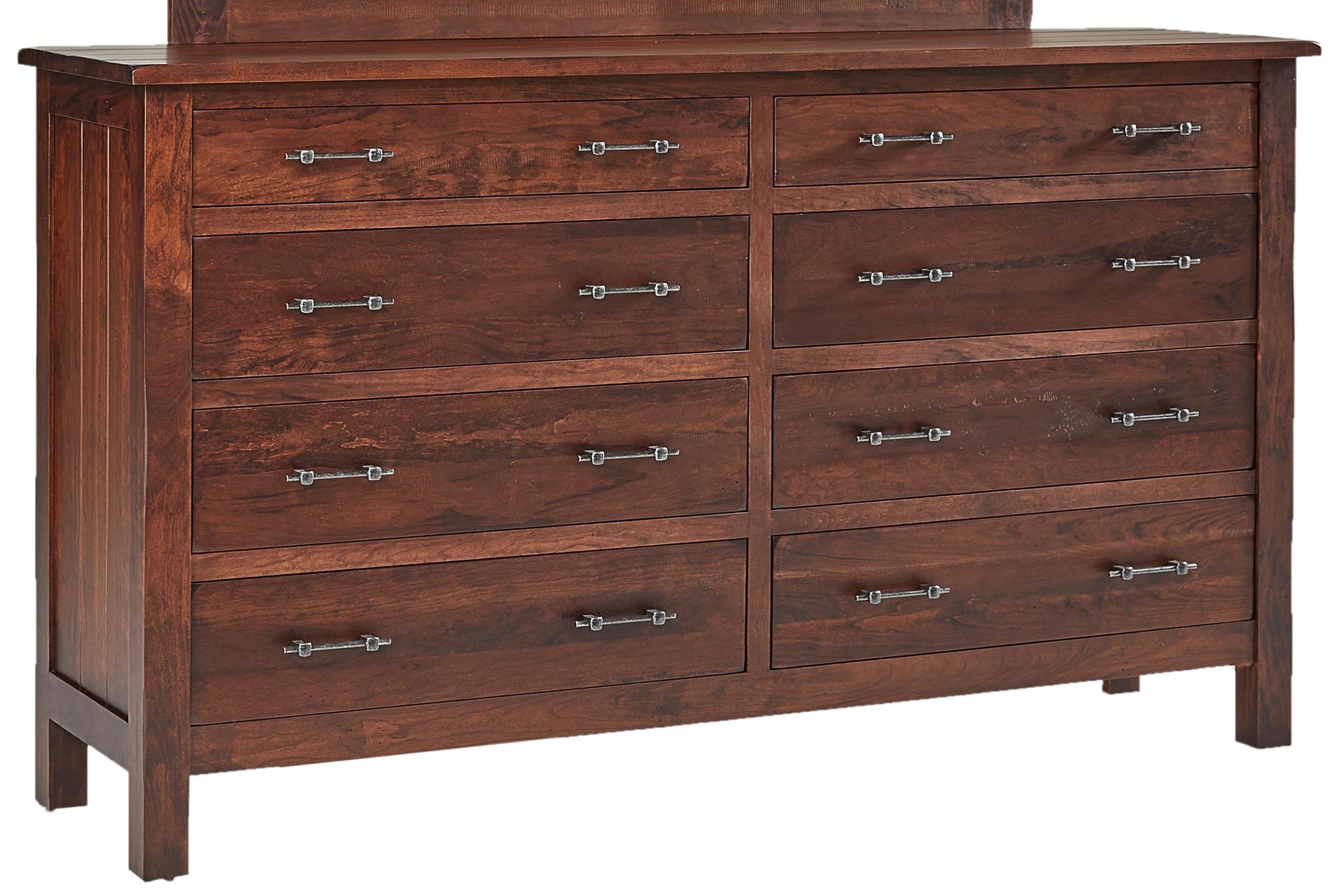 Daniels Amish Bryson Customizable Solid Wood 8Drawer Dresser Sprintz